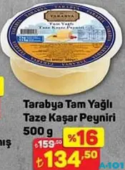 TARABYA TAM YAĞLI TAZE KAŞAR PEYNİRİ 500 G